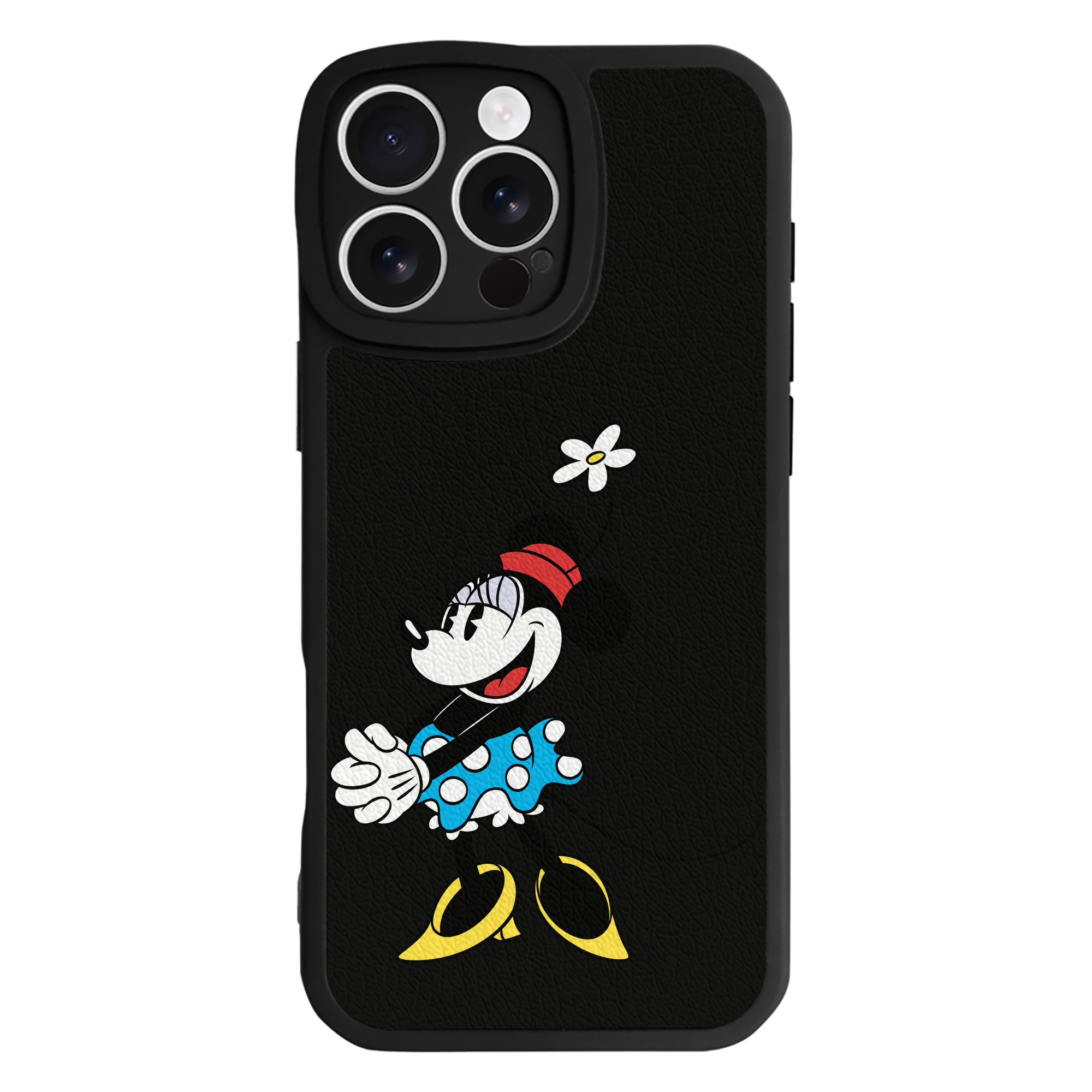 （画像用） ミッキーマウス Mickey Mouse 【iPhone 16シリーズ対応】シリコンスマホケース（レザー調） 材質：シリコン